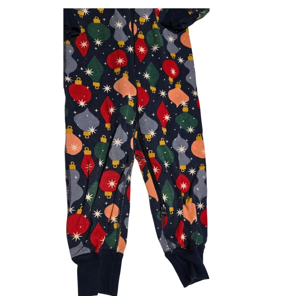 Hanna Andersson Organic Cotton Christmas Ornaments Pajama Jumpsuit 80cm‎ 18-24M